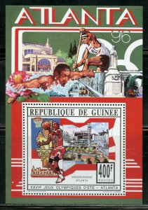 GUINEA  ATLANTA  OLYMPIC GAMES SOUVENIR SHEET MINT NH