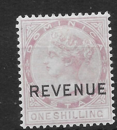 DOMINICA SGR3 1879 1/= MAGENTA REVENUE MTD MINT 