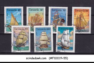 TANZANIA - 1994 SAILING SHIPS - 7V - USED