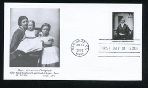 US 3649a Masters American Photography Southworth & Hawes UA Fleetwood cachet FDC