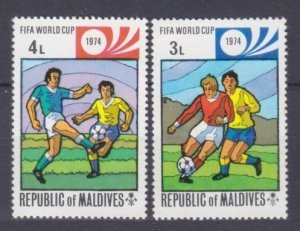 1974 Maldive Islands 523-524 1974 FIFA World Cup in Munich