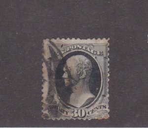 US 19th c 30c used Banknote #154; SCV=$300.00  (103D)
