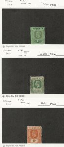Nigeria, Postage Stamp, #15, 18, 20 Mint Hinged, 1914-31, JFZ