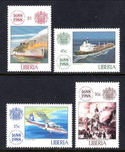 Liberia 1101-1104 Lloyd's List MNH VF