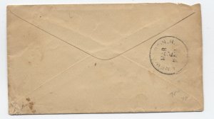 1870s Croydon Flat NH manuscript postmark 3ct banknote cover [H.4350]