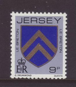 1981 Jersey 9p Perf 14 U/Mint SG258