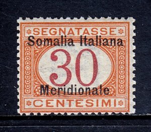 SOMALIA — SCOTT J4 — 1906 30c POSTAGE DUE ISSUE — MNH — SCV $52+
