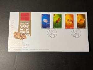 2008 Hong Kong First Day Cover FDC Stamp Sheetlet Lunar New Year of the Rat 3