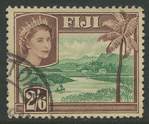 STAMP STATION PERTH Fiji #159 QEII Definitive Issue Used 1954 CV$0.75