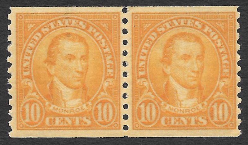 Doyle's_Stamps: VF MNH Coil Pair Scott #603** of 1924