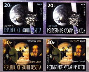 SOUTH OSSETIA - 2009 - Europa - Imperf 2x2v Set -Mint Never Hinged-Private Issue