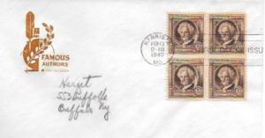 United States #859 - 863  FDC- Famous Authors