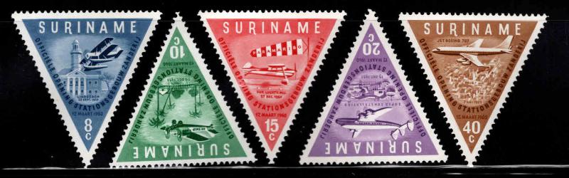 Suriname Scott 277-281 MNH** Aviation stamp set