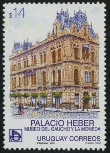 Uruguay #2017 Palacio Heber 14p Postage Latin America 2003 Mint LH