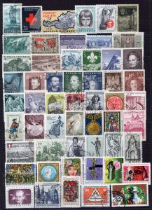 005 - AUSTRIA - 55 Different used stamps