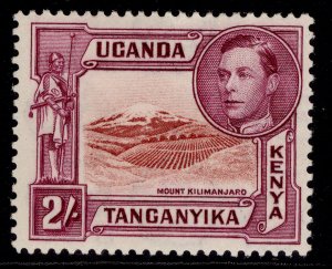 KENYA UGANDA TANGANYIKA GVI SG146b, 2s lake-brown & brown-purple M MINT. Cat £50