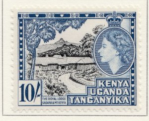 KENYA UGANDA AND TANGANYIKA 1954-59 10s MH* Stamp A30P4F40651-