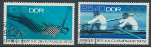 German Democratic Republic B168 - B169  CTO Olympics 1972 see details & scans