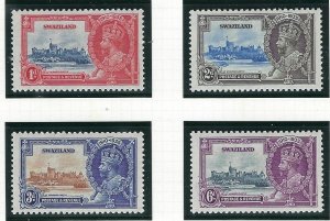 Swaziland 20-23 MNH 1935 KGV Silver Jubilee (ak3634)