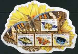 AZERBAIJAN  2018  BUTTERFLIES SOUVENIR SHEET MINT NEVER HINGED