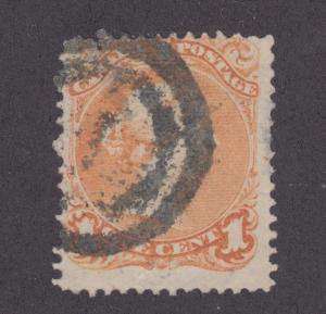 Canada Sc 23 used 1868 1c Large Queen, Scarce