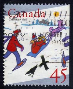 Canada #1627 Children on Snowshoes and Sled, used (0.20)