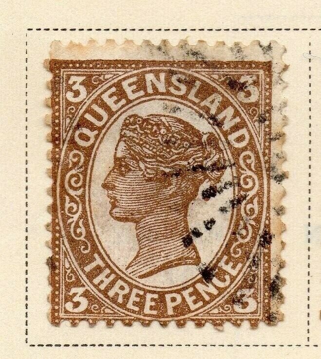 Queensland 1897-1900 Early Issue Fine Used 3d. 326849