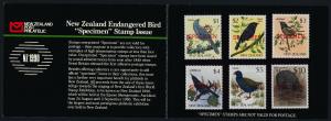 New Zealand 768-70A, 835, 930 Specimen o/p MNH Birds, Kiwi