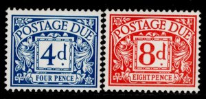 GB QEII SG D75-76, NO WATERMARK CHALKY SET, M MINT.