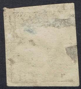 VICTORIA 1854 QV TOO LATE 6D IMPERF USED 