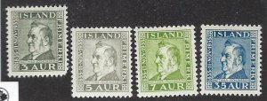 Iceland SC#195-198 Mint F-VF SCV$35.50...Worth a Close Look!