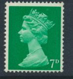 GB   Machin - Mint never hinged - SG 737 - 7d