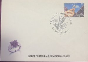 CMI) 2003. URUGUAY. ARTESANÍA MUJER RURAL. FDC. JOYERÍA. XF