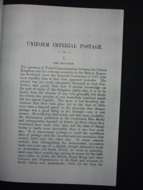 UNIFORM IMPERIAL POSTAGE - PHOTOCOPY by ROBERT J BEADON