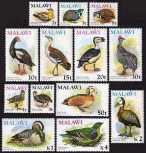 Malawi 233-245,MNH.Michel 229-241. Birds 1975.Snipe,Sand grouse,Quail,Francolin,
