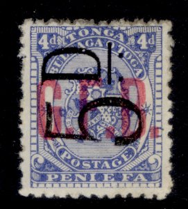 TONGA QV SG O8, 5d on 4d ultramarine, M MINT. Cat £35.