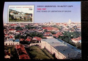 ARMENIA - NAGORNO-KARABAKH - NH SOUVENIR SHEET OF 1997 - LIBERATION OF SHUSHI