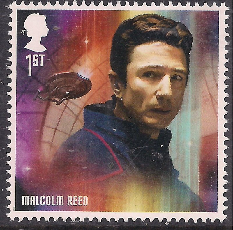 GB 2020 QE2 1st Star Trek Malcolm Reed Umm SG 4452 ( 1331 )