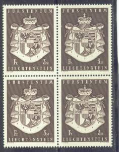 LIECHTENSTEIN  452 MNH 1969 COAT of ARMS BLOCK