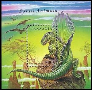 TANZANIA SHEET DINOSAURS FOSSIL ANIMALS PREHISTORIC 