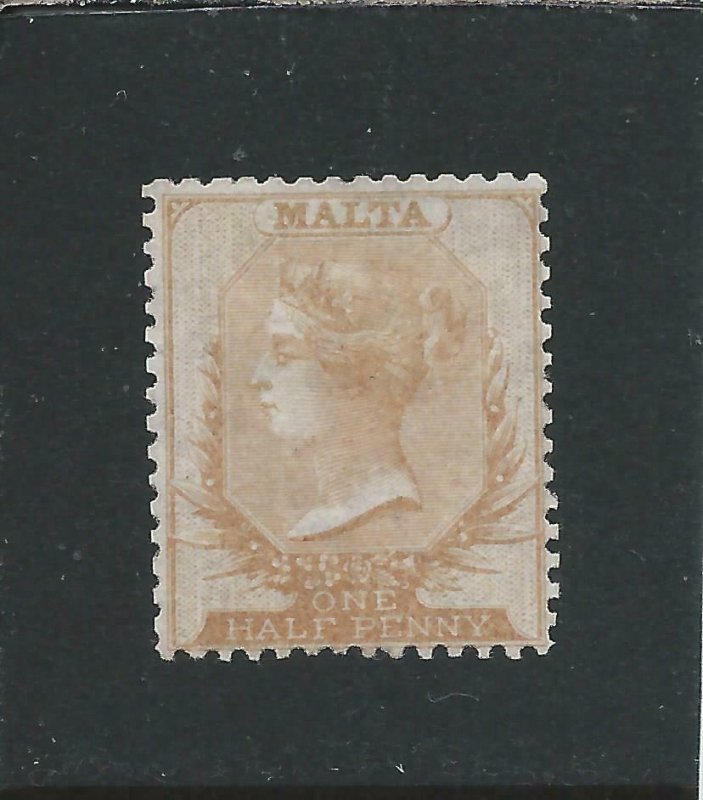 MALTA 1863-81 ½d DULL ORANGE  MM SG 7 CAT £300