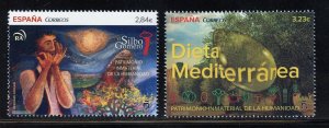 Spain 4062-63 MNH, UNESCO Cultural Heritage Set from 2015.