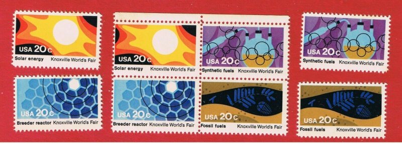 #2006-2009  MNH OG  block of 4 & singles World's Fair  Free S/H