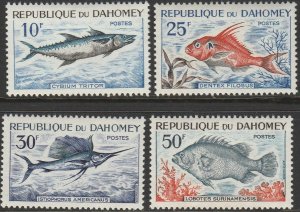 Dahomey, #205-208  MNH From 1965