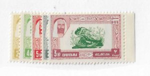 Dubai Sc #J1-J5  set of dues NH VF