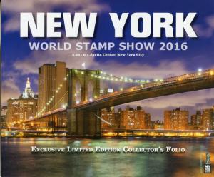 NY2016 New York World Stamp 2016 Excl Limited Ed Collectors Folio Skyline Night