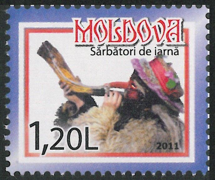 Moldova 2011 Christmas MNH Block + stamp