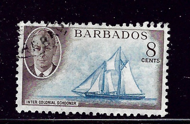 Barbados 221 Used 1950 Ship    #2