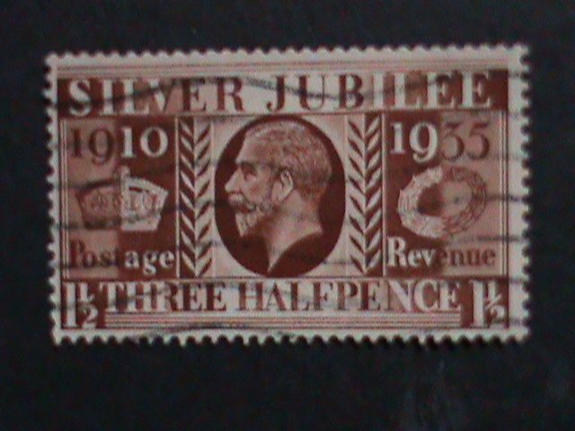 ​GREAT BRITAIN 1935- SILVER JUBILEE 15TH ANNIVERSARY KING GEORGE V STAMPS USED