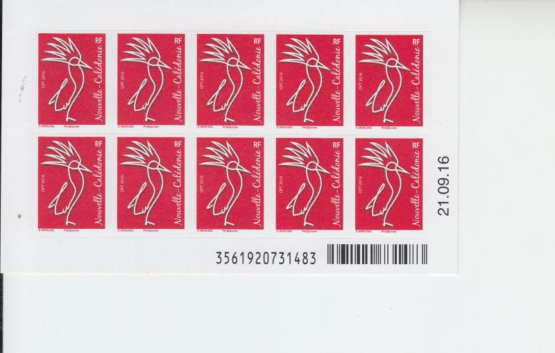 2016 New Caledonia Werling Red Cagou Bird Bklt  (Scott NA) MNH